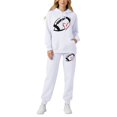 thumbnail image 4 of Women's Sweatsuits 2 Piece Game Day Football Print Hooded Track Suits Long Sleeve Fashion Travel Outfit Winter Clothes, 4 of 4