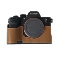 thumbnail image 1 of GadgetCom Camera Half Case Compatible with Sony Alpha 7RV A7R5 , Anti-Slip PU Leather Shell Protective Cover, 1 of 5