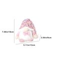 thumbnail image 3 of JWshufel Christmas Ornaments Christmas Decorations Christmas Gnome Doll Faceless Glowing Sequin Hat Home Decor Warm Light Ornament Gift 7.1 in Pink, 3 of 5