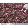 thumbnail image 2 of Soimoi Rayon Fabric Leaves & Floral Print Fabric by Yard 56 Inch Wide, 2 of 3