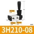 thumbnail image 3 of Bgsha Air Manual Valve Pneumatic Control Valve Hand Lever Operated Control Valve, 3 of 6