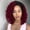 Red-jf1, variant on More Beautiful 14 Inch Short Curly Ombre Faux Locs Full Lace Wig
