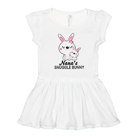

Inktastic Nanas Snuggle Bunny Easter Gift Toddler Girl Dress