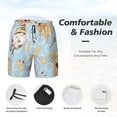 thumbnail image 5 of Gaeub Cute Gnome Bee Collects Honey Mens Swim Trunks Stretch Beach Shorts Quick Dry for Men Swim Shorts Swimwear with Pockets- Medium, 5 of 9