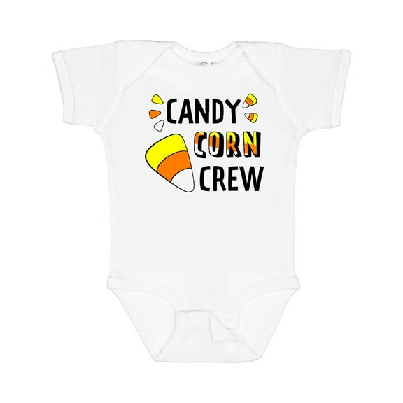 Inktastic Candy Corn Crew for Halloween Boys or Girls Baby Bodysuit