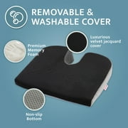 Kӧlbs Car Seat Cushion Truck Driver Cushion | Wedge Seat Cushion with Cutout for Coccyx Tailbone Pain Relief Cushion | Car Pillow Car Seat Cushion for Car Seat Driver | Stylish Chic Jacquard Cover
