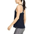 thumbnail image 2 of Under Armour Womens Knockout Tank Top Midnight Navy 410/White Large, 2 of 6
