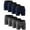 8PK=D BLU x4+D GY x4, variant on 8PK Performance Mens Boxer Briefs Polyester Underwear Size Small M Large XL XXL