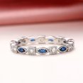 thumbnail image 6 of Pretty 925 Silver Rings Cubic Zircon Wedding Engagement Women Jewelry Sz 6-10, 6 of 9
