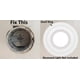 thumbnail image 5 of Paquete de 10 anillos embellecedores de color blanco brillante para latas empotradas de 10 pulgadas, iluminación descendente, diámetro exterior de 10 pulgadas, diámetro interior de 6,2 pulgadas, 5 of 5