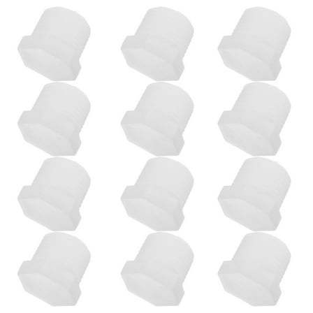 ETHZZLE Rv Water Heater Drain Cap, White PVC, Durable, Tight Seal, Quick Installation, Universal, Portable