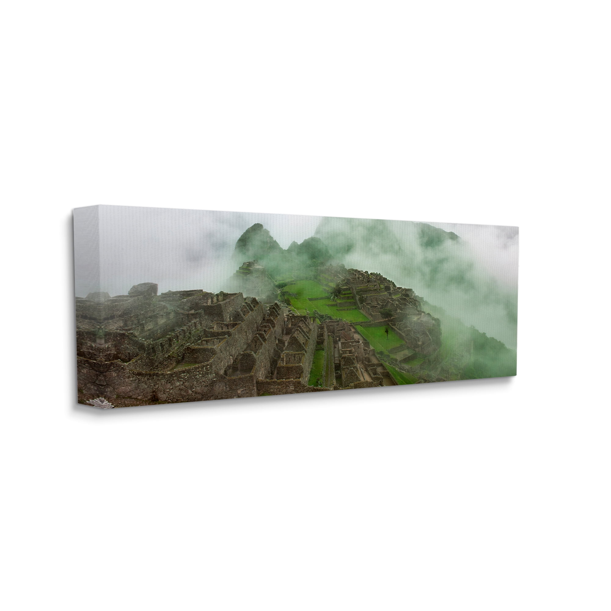 Stupell Breathtaking Machu Picchu Fog Landscape Photography Gallery Wrapped Canvas Print Wall Art