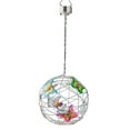 Color Solar Butterfly Ball Light 1Pcs Color Solar Lighted Hanging Mesh