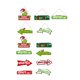 thumbnail image 2 of Christmas Decorations Clearance!! 8PCS Christmas Tree Ornaments Decorations - Xmas Hanging Ornaments Decorative, Merchandise Gift Ideas Holiday Decor Indoors Home House Decorations, 2 of 8