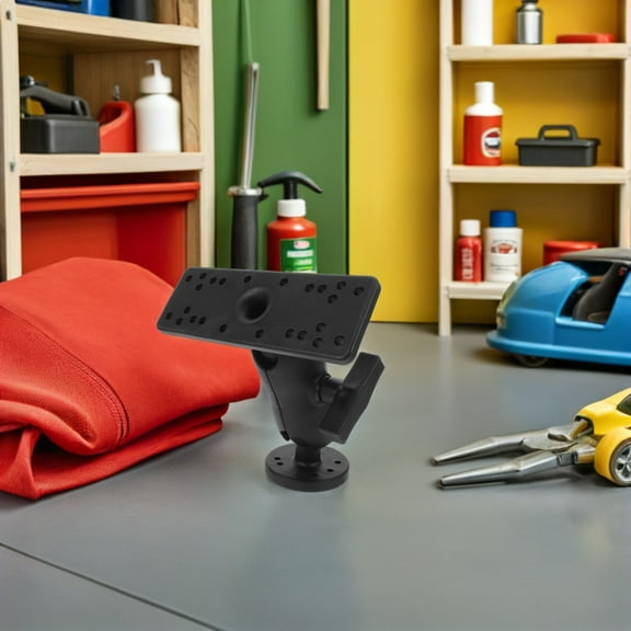 ETHZZLE Adjustable Rotating Kayak Fishfinder Mount Black with Instant Installation and Secure Hold