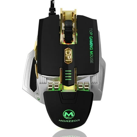 4000 DPI Optical Gaming Mouse Wired Ergonomic Game Computer Mice with 7 Programmable Buttons for PC,Gamer