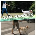 thumbnail image 2 of VIVAGLORY Laisse pour Chien Twingrip, Laisse pour Chien à Double Poignée pour l'Entraînement et la Marche avec Poignée de Circulation et 2 Boucles, Contrôle de la Circulation Réfléchissant Robuste pour Chiot Animal de Compagnie, 5 Pieds x 1 Po, Gris, 2 of 6