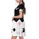 thumbnail image 2 of Easygdp Cat Meow para Vestido Transpirable de Mujer, Vestido Suelto de Manga Corta con Pliegues y Bolsillos para el Verano, 2 of 6