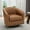 Brown, variant on UIXE Swivel Accent Chair, Upholstered Fabric Barrel Chair for Living Room, Small Single Sofa Bedroom Reading Seat, Light Gray