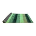 thumbnail image 2 of Ahgly Company Indoor Square Abstract Turquoise Blue Modern Area Rugs, 5' Square, 2 of 4