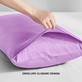 thumbnail image 6 of Flxxie 1800 Count Double Brushed Microfiber Envelope Pillowcases Set of 2, King, 20" x 40", Light Purple, 6 of 6