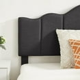 thumbnail image 4 of VECELO 2-Piece Twin Platform Bed Frame with Adjustable Headboard, No Box Spring Needed, Gray, 4 of 9
