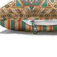 thumbnail image 4 of Tribal Pet Bed, Secret Tribe Pattern in Bohemian Style, Chew Resistant Pad for Dogs and Cats Cushion with Removable Cover, 24" x 39", Apricot Orange and Teal, by Ambesonne, 4 of 4