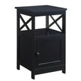 thumbnail image 1 of Pemberly Row Table d'Appoint Moderne avec Armoire en Bois Noir, 1 of 4