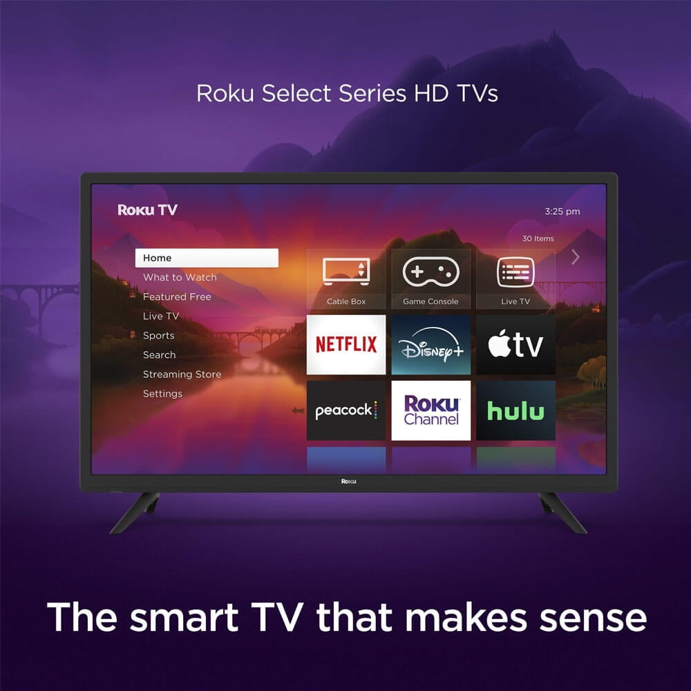 Restored Roku 32 inch HD LED Select Series Smart TV 32R2B5 [Refurbished]
