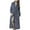 Gray, variant on fheaev Robes For Women Classic Unisex Premium Cotton Night Gown Bathrobe Luxury Plush Long Terry Cloth Household Clothes Flannel Hooded Bathrobe Long Pajamas With Pocket+Belts