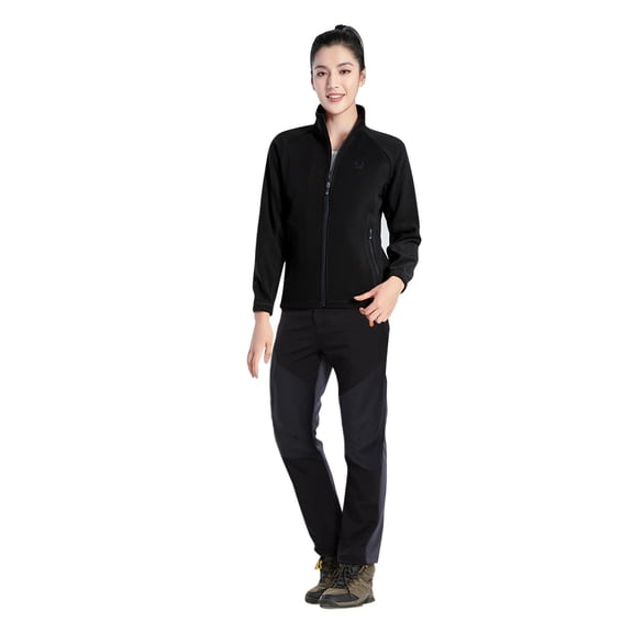 Lenago Color-blocking Outdoor Assault Pants Fleece Thickened Soft Shell Ski Pants