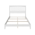 thumbnail image 3 of Mission Queen Solid Wood Foundation Bed in White, 3 of 9