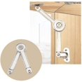 thumbnail image 4 of 2 Pièces Charnière Support Réglable Amortisseur Pare-Chocs Charnière Support de Charnière Couvercle de Levage Support Amortisseur Pare-Chocs (Argent) Nubic, 4 of 4