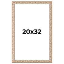 20x32 Frame White Real Wood Picture Frame Width 1.5 inches | Interior Frame Depth 0.5 inches |