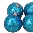 thumbnail image 2 of Pack of 6 Blue Mirrored Disco Christmas Ball Ornaments 2.5" (60mm), 2 of 4