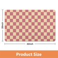 thumbnail image 4 of Luxury Checkered Bath Mat: Ultra-Absorbent & Non-Slip Bathroom Rugs. Machine Washable, Small Indoor Doormat Perfect for Shower, Sink & Tub, 20x32in, 4 of 5