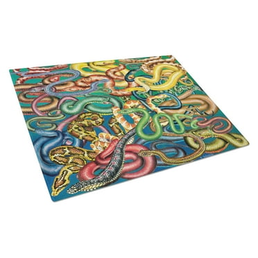 Snakes Glass Cutting Board Large PRS4031LCB