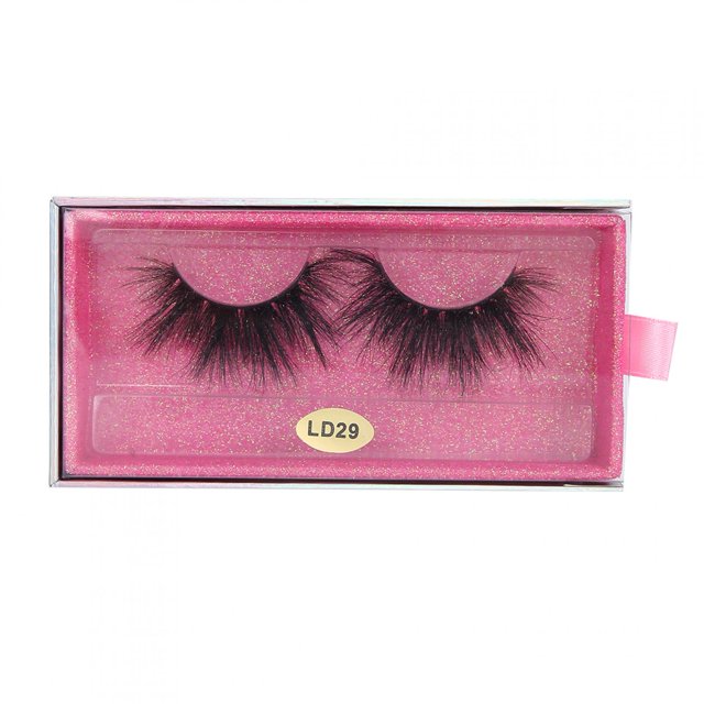 Pestañas postizas 5D de 25 mm, maquillaje, pestañas postizas esponjosas y rizadas, pestañas postizas largas LD29