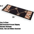 thumbnail image 2 of Stair Treads Fleur De Lis Floral Design Machine Washable Non Slip Backing, 19.5x32'', 2 of 6