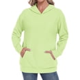 thumbnail image 4 of TARAINYA Women Oversized Crewneck Hoodies Long Sleeve Pullover Sweatshirt with Pockets, 4 of 9
