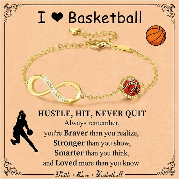 Women's Baseball/Softball/Rugby/Soccer/Basketball/Tennis/Volleyball Unlimited Bracelet Birthday Christmas Gift