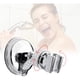 thumbnail image 3 of Soporte de cabezal de ducha con ventosa ajustable, soporte universal, construcción ABS con acabado galvanizado, pulido cromado para baños elegantes (totalmente ajustable), 3 of 6