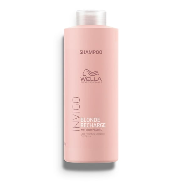 Wella Professional Invigo Blonde Recharge Shampoo Violeta Matizador para Cabello Rubio y con Mechas 1L
