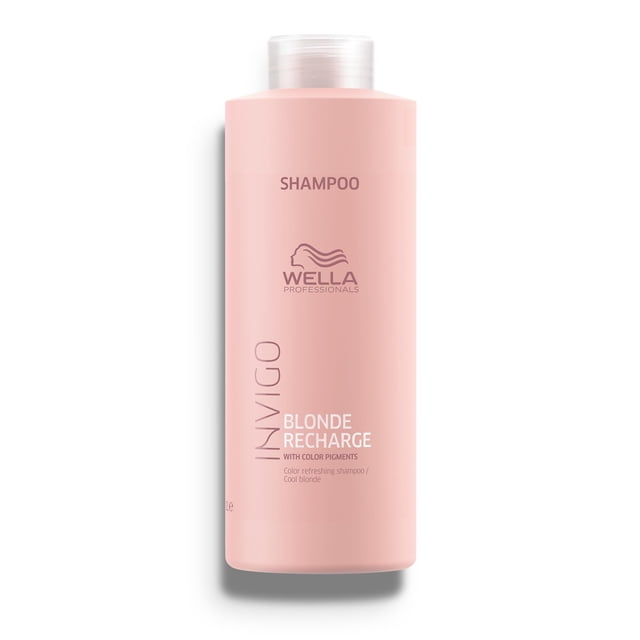 Wella Professional Invigo Blonde Recharge Shampoo Violeta Matizador para Cabello Rubio y con Mechas 1L