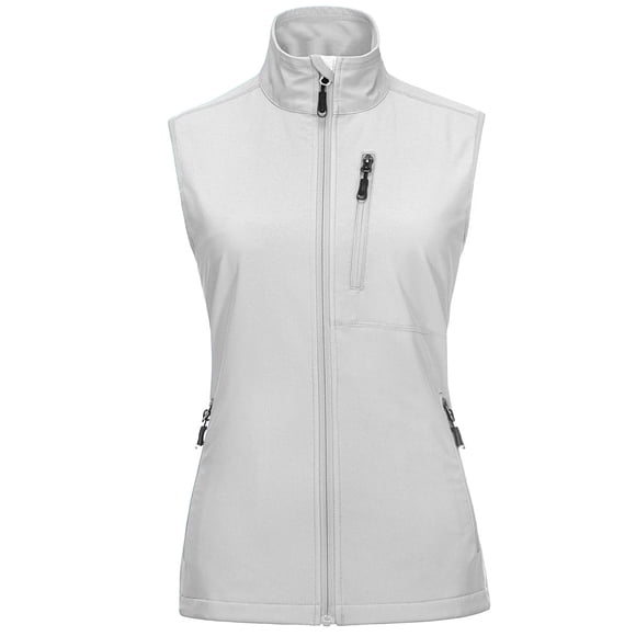 Chaleco para correr para mujer, ligero, resistente al viento, de 33.000 pies, con bolsillos