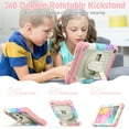 thumbnail image 6 of TECH CIRCLE Bumper Case for Samsung Galaxy Tab A 8.0 (SM-T290) Tablet 8" 2019 Version, Shockproof Protective Cute Kids Case with Screen Protector & Hand Strap & Kickstand & Shoulder Strap, Pink, 6 of 7