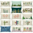 thumbnail image 4 of PENGXIANG 30cm x 50cm Taie d'Oreiller Lavable Machine Multi-Usage Polyester Cactus Impression Housse de Coussin pour la Vie Quotidienne, 4 of 12