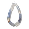 thumbnail image 3 of 1 Strand Natural Agate Beads Strands Dyed & Heated Column Light Steel Blue 8~8.5x14.5~16mm Hole: 1.6mm about 12pcs/strand, 3 of 4