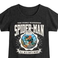 thumbnail image 3 of Marvel Your Friendly Neighborhood Spider-Man - Friendly Spidey Collegiate - Toddler And Youth Girls Fitted Short Sleeve Graphic T-Shirt, 3 of 5