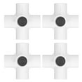 thumbnail image 1 of 6 Way Side Outlet Joint, Elbow Pipe Fittings 10PCS PVC Connector 20mm Inner Diameter, Stereoscopic Design for Water Pipes, Furniture, Greenhouse and Tent Connections, 1 of 7